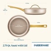 image:imageFarberware Radiant Nonstick Frying PanSkillet Dishwasher Safe 10 Inch Open Fry Pan  ChampagneSaute Pan 275 Quart