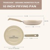 image:imageFarberware TrueCook Ceramic Plus Farberware TrueCook Ceramic Plus Nonstick Dishwasher Safe 10Inch Frying Pan Steel Blue 10Inch Frying Pan  Steel BlueTaupe