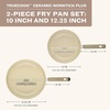 image:imageFarberware TrueCook Ceramic Plus Farberware TrueCook Ceramic Plus Nonstick Dishwasher Safe 10Inch Frying Pan Steel Blue 10Inch Frying Pan  Steel BlueTaupe