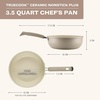 image:imageFarberware TrueCook Ceramic Plus Farberware TrueCook Ceramic Plus Nonstick Dishwasher Safe 35Quart Chef Pan Taupe 35Quart Chef Pan  Taupe