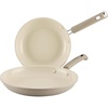 image:imageFarberware TrueCook Ceramic Plus Farberware TrueCook Ceramic Plus Nonstick Dishwasher Safe 10Inch Frying Pan Steel Blue 10Inch Frying Pan  Steel BlueTaupe