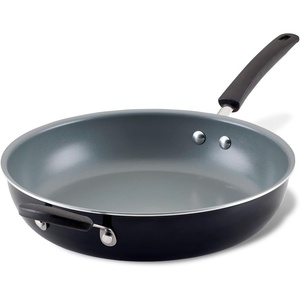 image:imageFarberware Easy Clean Pro Nonstick Frying Pan with Helper Handle 125 Inch Black