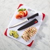image:imageFarberware Cutting Board for Kitchen 11 x 14 Inch Nonslip Reversible Board Gentle on Knives NonAbsorbent Easy to Clean and Dishwasher SafeRedWhite