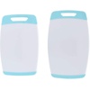 image:imageFarberware Nonstick Poly Cutting Board Set 2Piece White with Aqua Trim85L x 128W