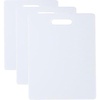 image:imageFARBERWARE Reversible Plastic Cutting Board 8x10 Inch White Dishwasher Safe NonPorous and Durable for Chopping Slicing Prep Easy to Store10 inch L x 81 inch W Pack of 3