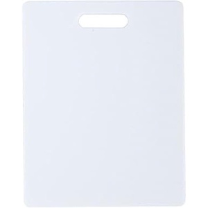 image:imageFARBERWARE Reversible Plastic Cutting Board 8x10 Inch White Dishwasher Safe NonPorous and Durable for Chopping Slicing Prep Easy to Store10L x 8W