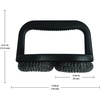 image:imageFarberware 5275065 Barbecue Grill Brush with Round Scourer Head BlackDual Grill Brush with Handle