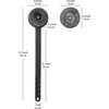 image:imageFarberware 5275065 Barbecue Grill Brush with Round Scourer Head BlackGrill Brush with Round Scourer Head