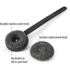 image:imageFarberware 5275065 Barbecue Grill Brush with Round Scourer Head BlackGrill Brush with Round Scourer Head