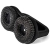 image:imageFarberware 5275065 Barbecue Grill Brush with Round Scourer Head BlackDual Grill Brush with Handle