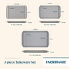 image:imageFarberware Nonstick Bakeware 10 x 15 Cookie Pan Metal Baking Pan Mocha3Piece Set