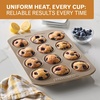 image:imageFarberware Nonstick Muffin Pan 12Cup Cupcake Pan Mocha Baking PanMocha