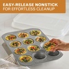 image:imageFarberware Nonstick Muffin Pan with Lid 12 Cup Cupcake Baking Pan