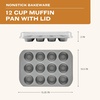 image:imageFarberware Nonstick Muffin Pan with Lid 12 Cup Cupcake Baking Pan
