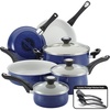 image:imageFarberware New Traditions Speckled Aluminum Nonstick 12Piece Cookware Set Blue