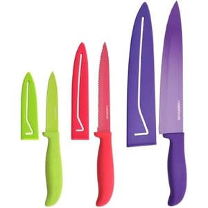 image:imageFarberware Resin Chef Knife with Sheath 8Inch Purple6Piece Set